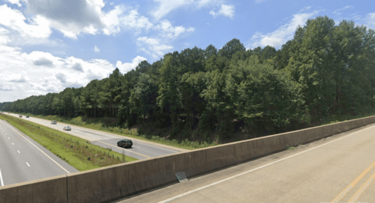 overpass looking on to a highway